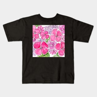 Lilacs, Roses, Poppies and Daisies Kids T-Shirt
